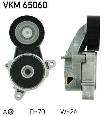 Belt Tensioner, V-ribbed belt - VKM 65060 SKF